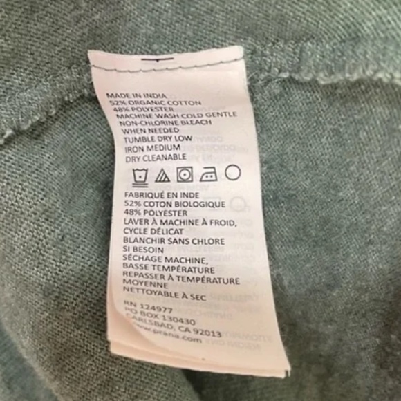 Prana Long Sleeve Hooded Sweater (Size: XS/Green) - Picture 3 of 8